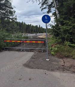 Radweg im Bau